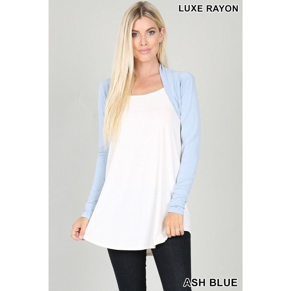 Zenana Bolero Cardigan Super Soft Long Sleeve - Picture 2 of 10